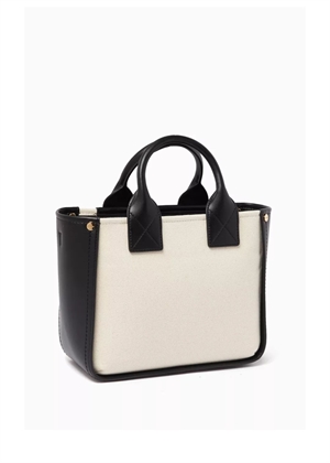 Small Pocket canvas tote Black A6795 Ganni 